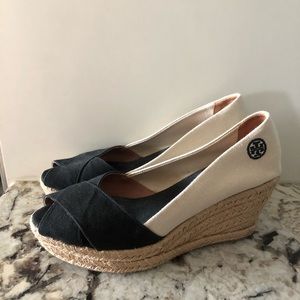 Tory Burch 9.5 espadrille 2-tone
